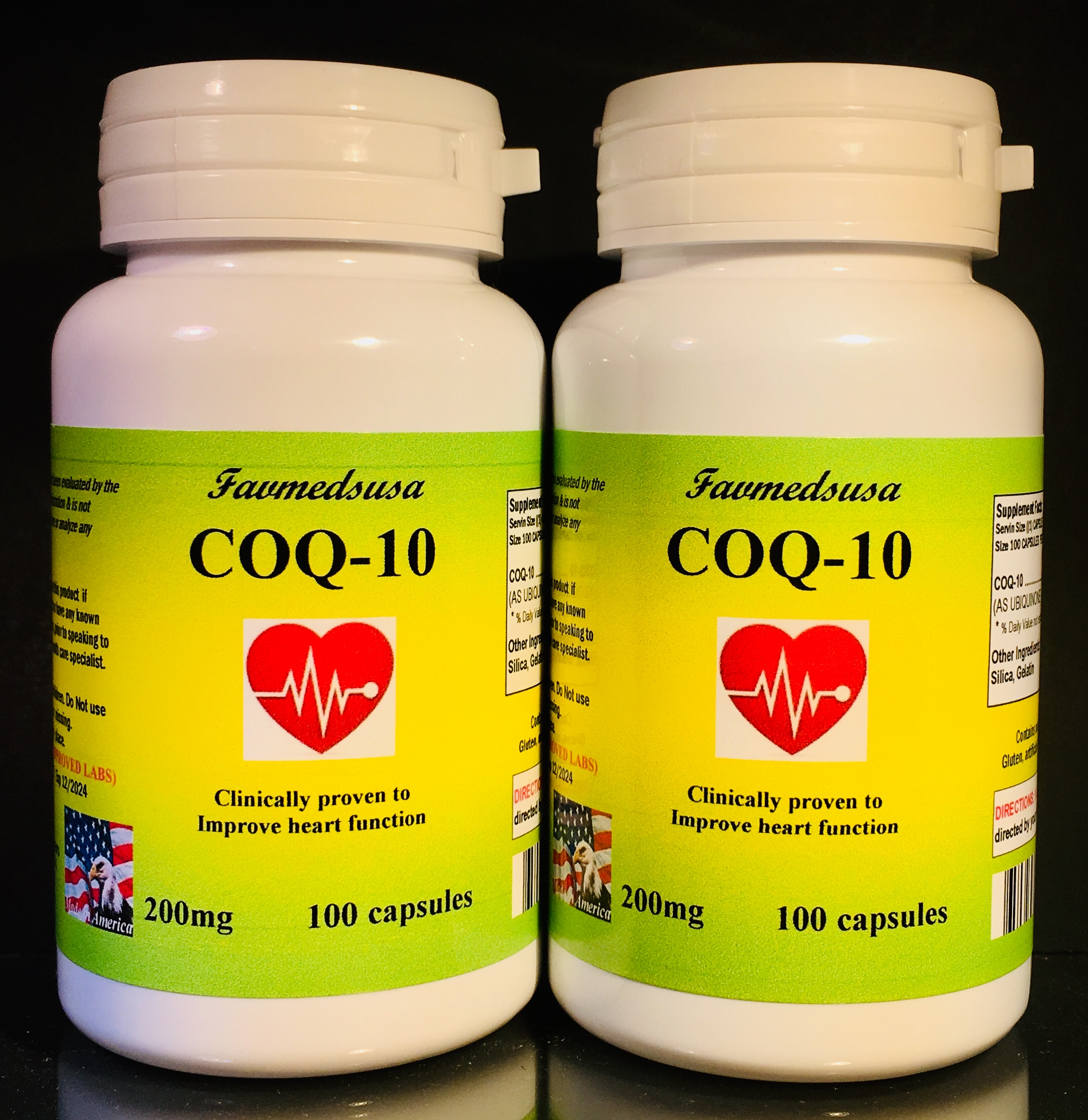 CoQ-10 200mg - 200 (2x100) capsules